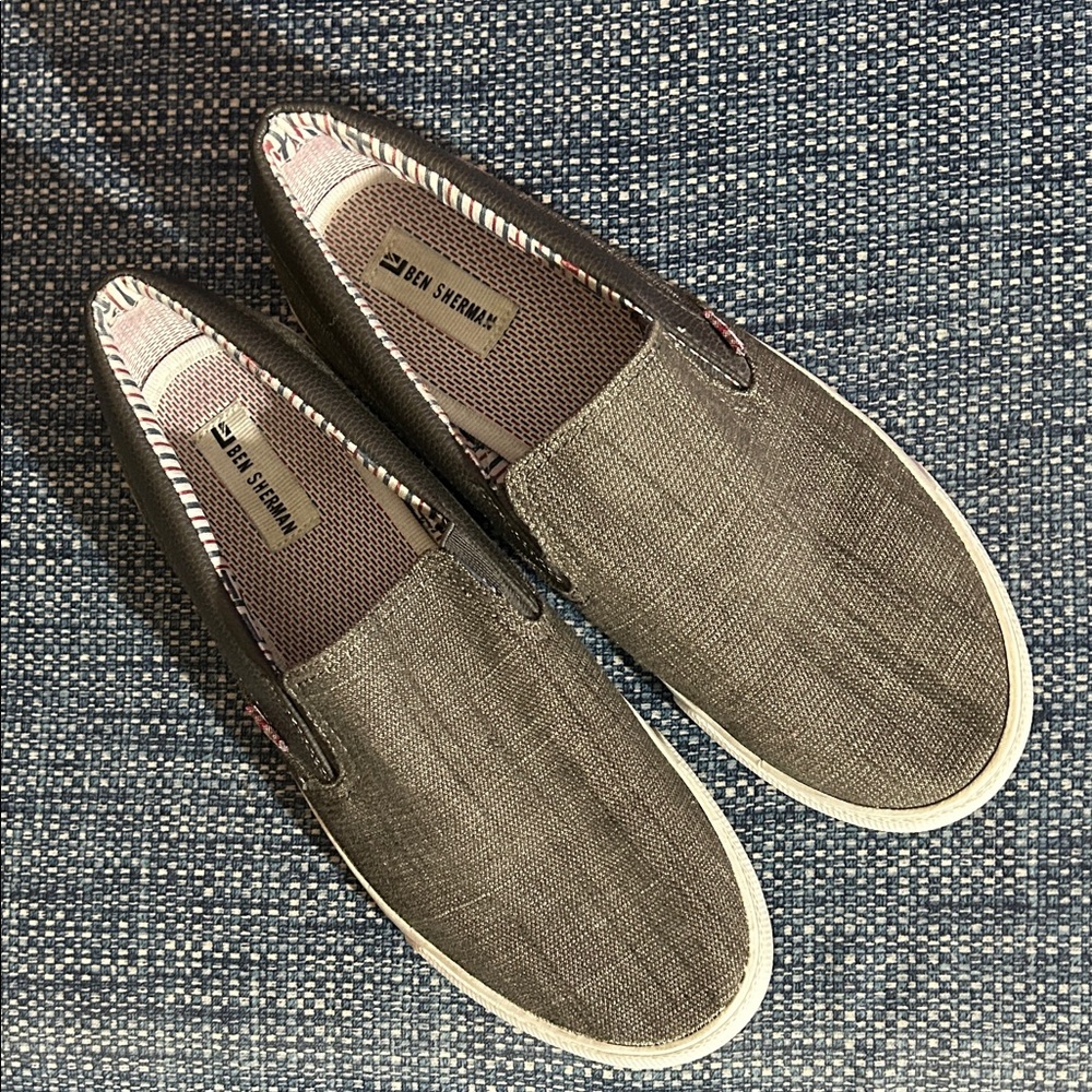 Ben Sherman Charcoal Slip-On Loafers size 10